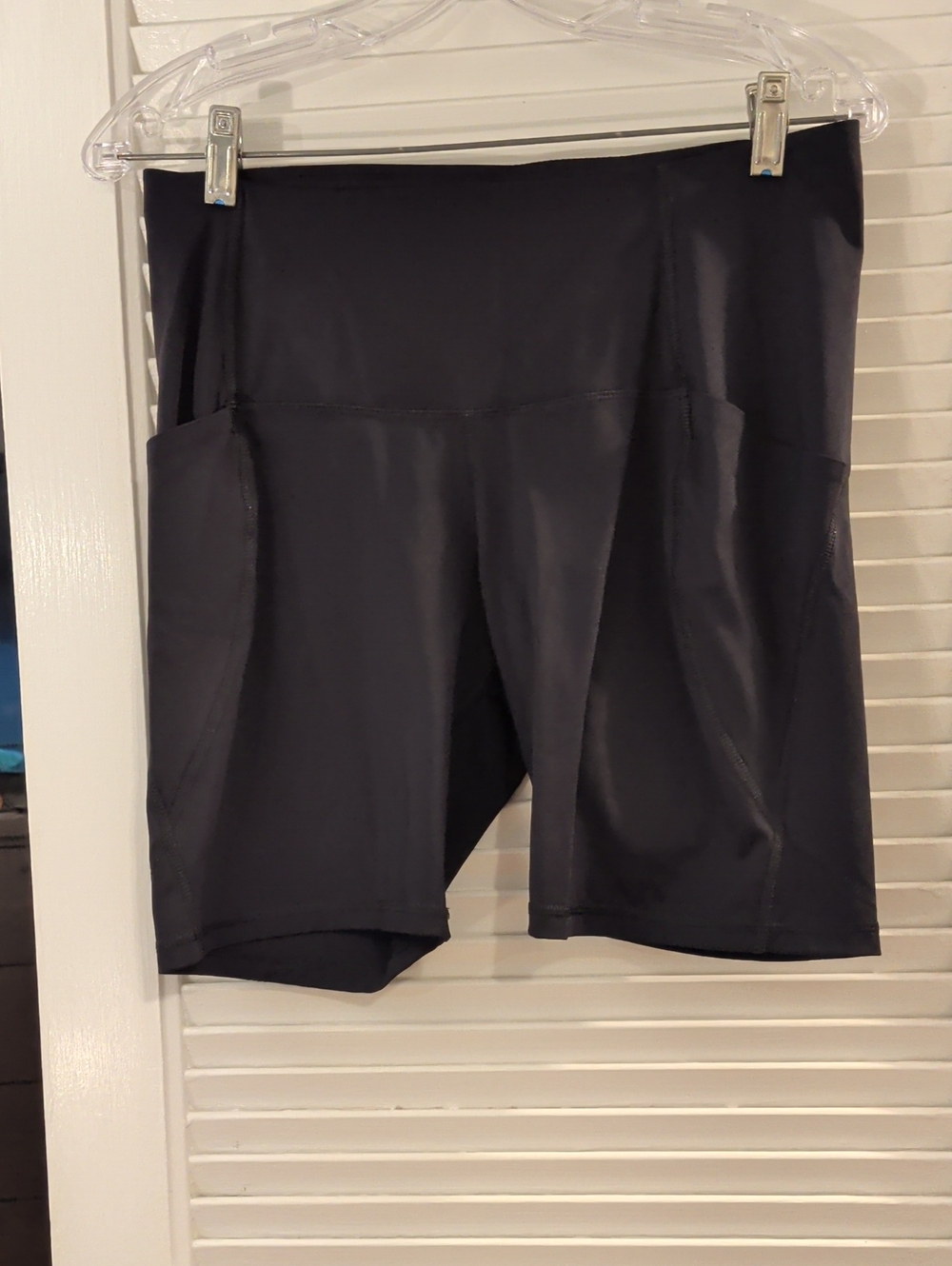 all in motion Black High-Rise Athletic Bike Shorts with Side Pockets
